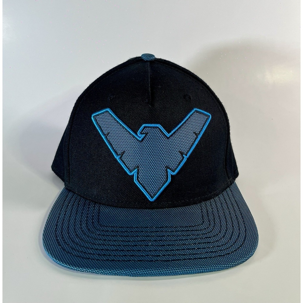 Nightwing Baseball Cap Hat DC Comics Black and blue logo Vintage